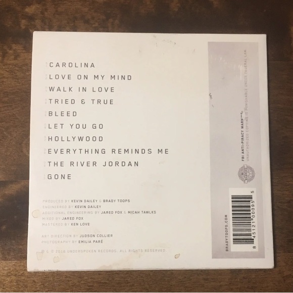 BRADY TOOPS CD - Tried & True *Autographed* - Picture 3 of 5